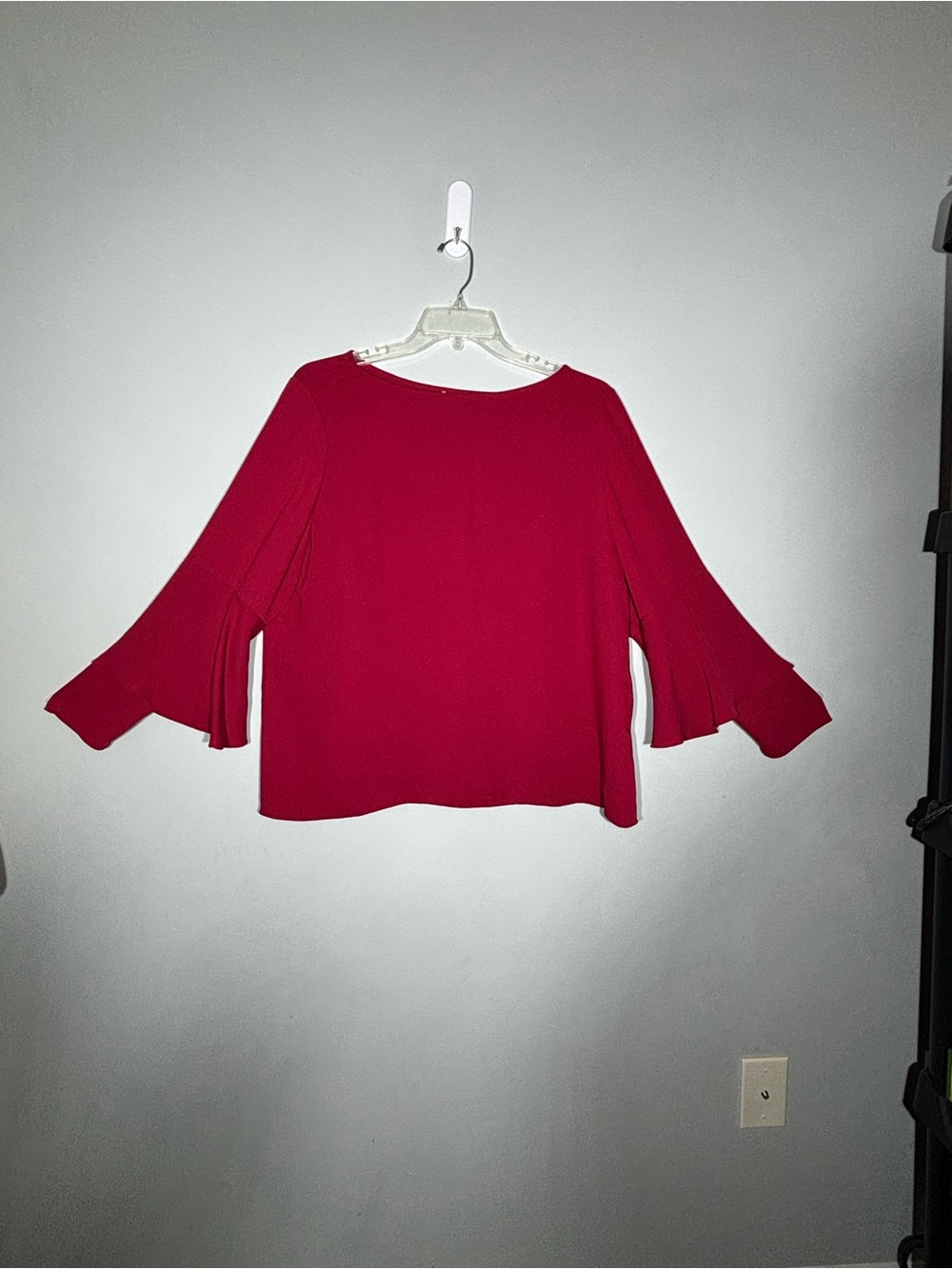 Chico's Sz 3 Red XL Shirt Top Blouse Tiered Sleeves Pullover New NWT MSRP 79.50